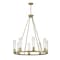 Z-Lite Beau 8 Light Chandelier, Rubbed Brass & Clear 3031-8RB - alternate 1
